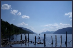 Loch Ness - Looking down the Great Glen from the Inverness end at Dores